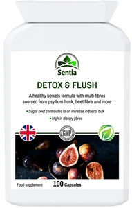 Detox Colon Cleanse Capsules. Vegan Weight Loss & Bloating Stomach Supplement - Picture 1 of 9