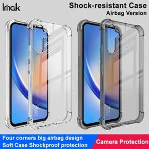 IMAK For Samsung Galaxy A34 5G, Shockproof 4 Airbags Armor Case supple TPU Cover - Picture 1 of 13