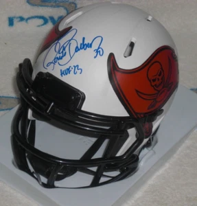 RONDE BARBER SIGNED TAMPA BAY BUCCANEERS RIDDELL LUNAR MINI HELMET - J.S.A. Cert - Picture 1 of 6