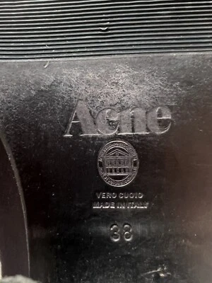 Acne Studios | Negro | Botas de cuero italianas. 38 (IT) / 8 (Us) Mujer Foto 1 de 3