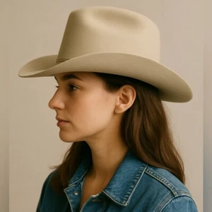 Stetson 4X Rancher Hut Ranch hellbraun Western Cowboyhut Größe 7 - Bild 1 von 9