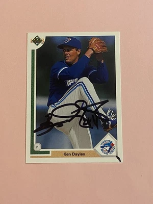 Ken Dayley 1991 Upper Deck IP Auto Autograph  - Image 1 of 3