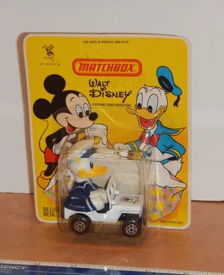 VINTAGE, ORIGINAL 1979 MATCHBOX WALT DISNEY DONALD DUCK WD-6, NOS, SEALED - Image 1 of 2