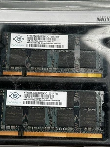 (2) Nanya 1 GB 2Rx8 PC2-5300S-555-12-F1.667 Memory RAM - Picture 1 of 3