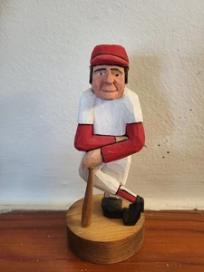 Hand-Carved Baseball Player - Picture 1 of 9