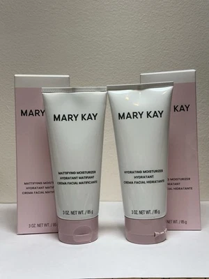 Crema hidratante Mary Kay ~ COMBO A ACEITOSA o NORMAL A SECA ~ 3 oz NUEVA EN CAJA Foto 1 de 4