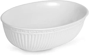 Italian Countryside Oval Serving Bowl, 10.5", White - Picture 1 of 12