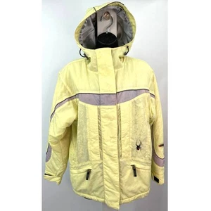 Spyder Active Sports Yellow Hooded Winter Jacket Kids/Boys Size 14 - Picture 1 of 12
