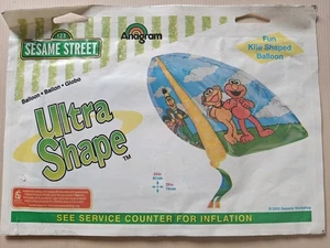 Vintage Anagram Sesame Street Fun Kite Shaped Balloon 2003 Refillable Helium  - Picture 1 of 9