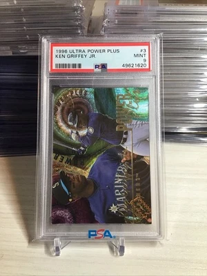 1996 Fleer Ultra Ken Griffey Jr #3 Power Plus PSA 9 Estado perfeito - Imagem 1 de 2