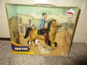 Vintage 1990 Breyer No. 717 Cowboy and Prancer Made in U.S.A. - Picture 1 of 8