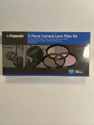 Polaroid Optics 58mm 4-Piece Camera Lens Filter Kit Set (UV,CPL,FLD) - Image 1 of 4