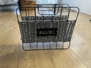 Rae Dunn Magazine Holder - Space Saving Organizer Rack for Books, Files, Folders - Picture 1 of 12