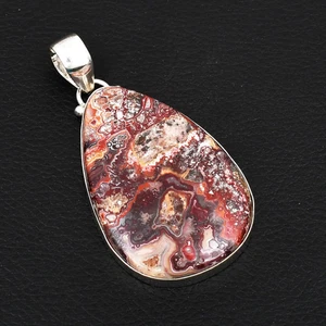 Crazy Lace Agate Gemstone Ethnic Handmade Pendant Jewelry Gift 2.56" AP-28927 - Picture 1 of 1