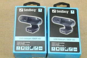 2 x Sandberg 133-96 Full HD-Webcam 1920 x 1080 Pixel - Bild 1 von 3