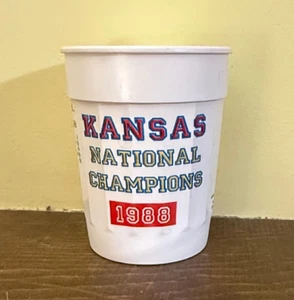 Kansas Jayhawks - 1988 NCAA Men's Basketball Champions Cup - Approx. 16 oz. - Picture 1 of 6