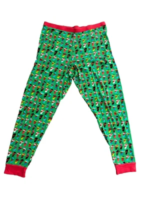 Wondershop Family Green Multi Santa Print Holiday Pajama Men’s Pants Size L - Image 1 of 4