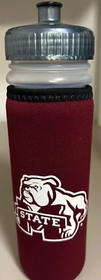 Mississippi State Bulldogs 22 oz botella de agua de plástico neopreno cubierta conjunto de dos Foto 1 de 3