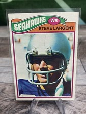 1977 Topps Steve Largent Rookie Football Card Seattle Seahawks #177