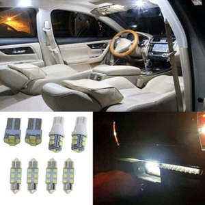 8x T10 LED Bulbs Package Kit White For Car Interior Dome Map License Plate Light - Picture 1 of 12
