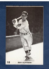 World War 2 Guam #18 BEN HUFFMAN, Browns 1975 TCMA postcard size FIRST CARD B