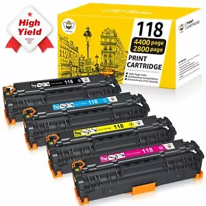4 pezzi per cartuccia toner a colori Canon 118 ImageCLASS MF8580CDW MF8380CDW MF726Cdw - Foto 1 di 6