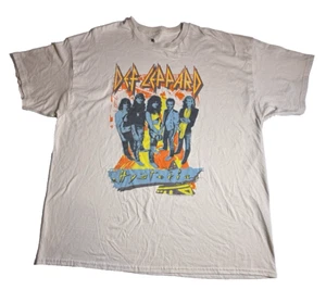 Ropa de comida chatarra Def Leppard para hombre talla grande Hysteria Tour-657 - Imagen 1 de 8