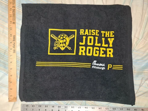 PITTSBURGH PIRATES RAISE THE JOLLY ROGER RALLY TOWEL chick-fil-a pittsburgh Cover