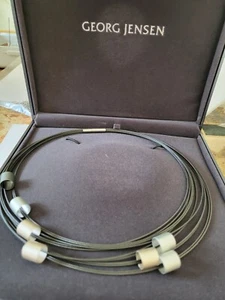 DESIGNER GEORG JENSEN SILBER COLLIER 7x SILBER ROHRE DESIGNERSCHMUCK OVP - Bild 1 von 6
