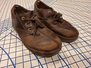 Mens size 12 Dr Martens Nevin Brown Leather Shoes - Picture 1 of 10
