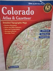Vtg 2000 Colorado ATLAS & GAZETTEER By Delorme Mapping Company Topo Maps - Picture 1 of 4