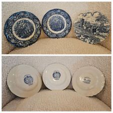 2 LIBERTY BLUE Salad Plates and 1 Myott “Royal Mail” Bread and Butter Plate
