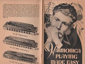 HOHNER MUNDHARMONIKA 1937 PROSPEKT - "MUNDHARMONIKA SPIELEN LEICHT GEMACHT" - Bild 1 von 1