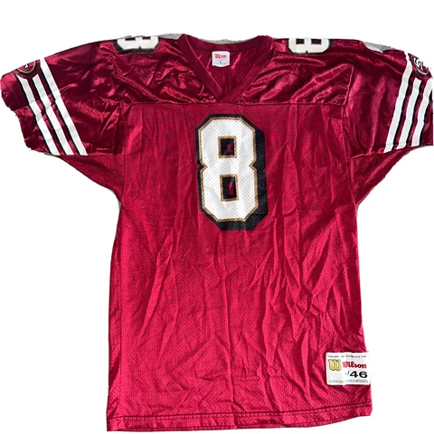 Wilson San Francisco 49ers Steve Young #8 Jersey Size L / 46 Red Gold Cover
