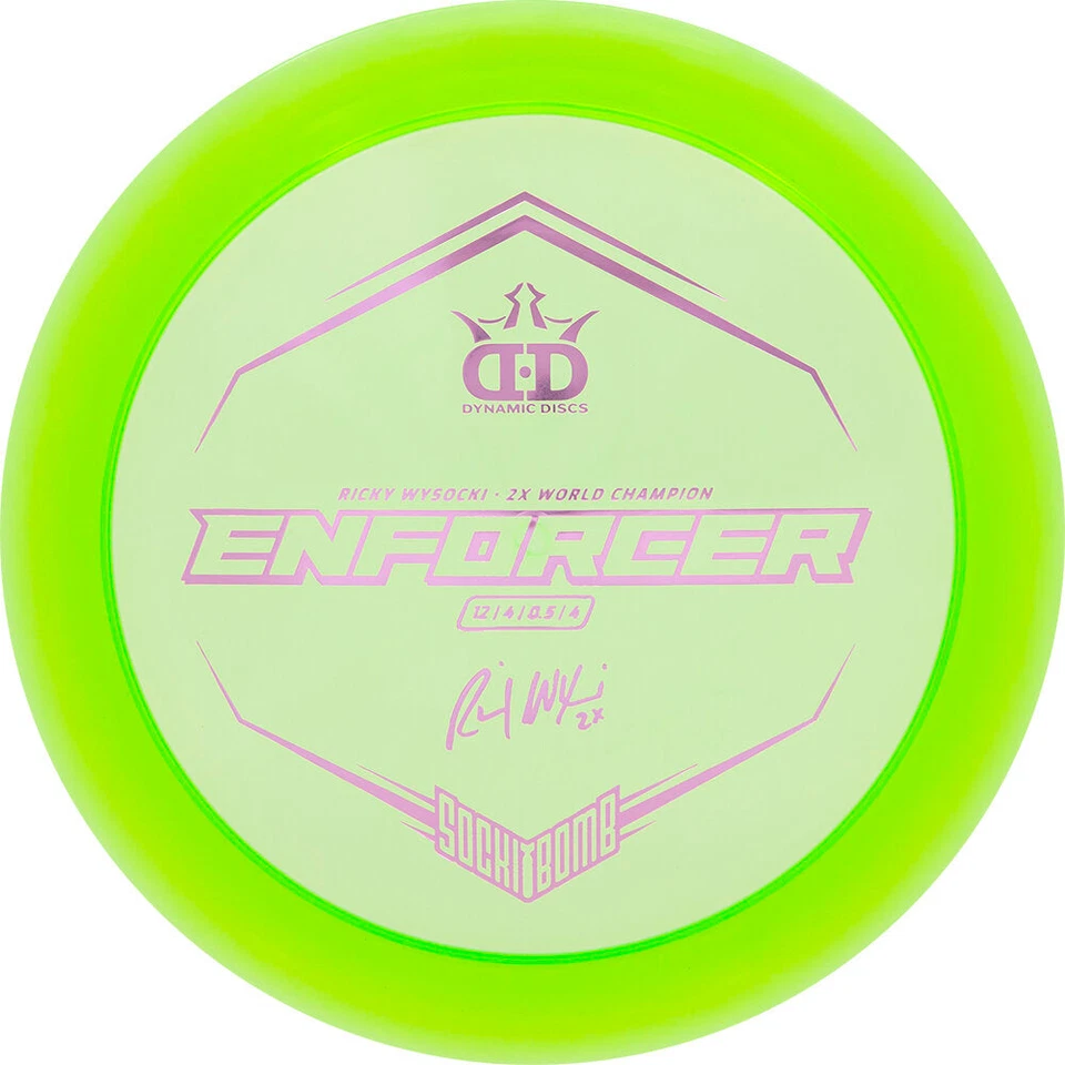 Dynamic Discs Enforcer - Lucid Ice - Ricky Wysocki - 12 Speed Disc Golf Driver - Image 1 of 1