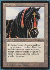 Ebony Horse Arabian Nights PLD Artifact Rare MAGIC CARD (ID# 247426) ABUGames