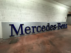 Mercedes Benz Dealer Sign 32,5 ft Authentic Vintage 1980s Mint AMG Dealership XL