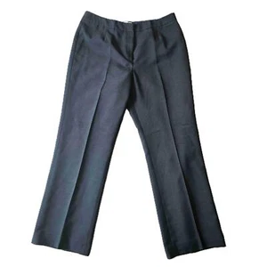 NWT Le Suit Womens Navy Blue Grey Pleated Front Dress Pants Size 6 - Picture 1 of 5