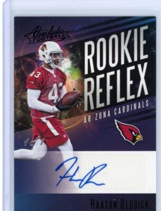 2017 Panini Absolute Football Rookie Reflex Black Auto #RR-HR Haason Reddick 1/1