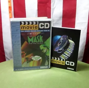 THE MASK Jim Carrey PC CD-ROM Film 1994 Cameron Diaz Debüt Windows 95 Disc Set - Bild 1 von 2