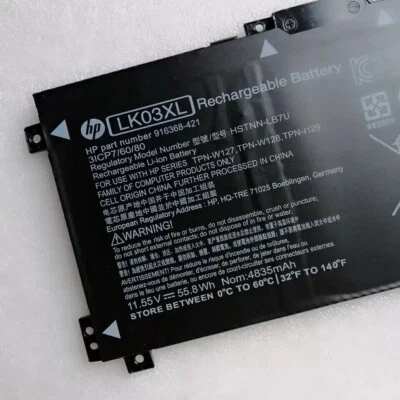 NUEVA Batería Original LK03XL Para HP ENVY X360 15-BP 15M-BQ 17M-CE 17-BW L09281-855 Foto 1 de 4