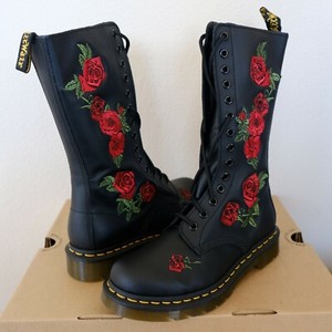 black rose doc martens