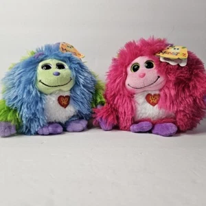 Ty Benny & Trixie Monstaz Plush 5.5" Beanie Ball with Sound Lot of 2 - Picture 1 of 12