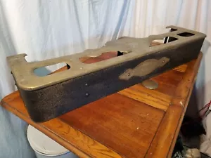 Guardabarros de fuego vintage de latón/hierro/soporte para olla tamaño 45,75" ancho x 11,25" profundidad x 6,75" alto - Imagen 1 de 19