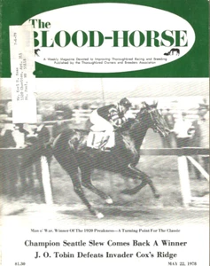 1978 Blood Horse Race magazine Man O War HOF Seattle Slew Triple Crown Affirmed - Picture 1 of 1