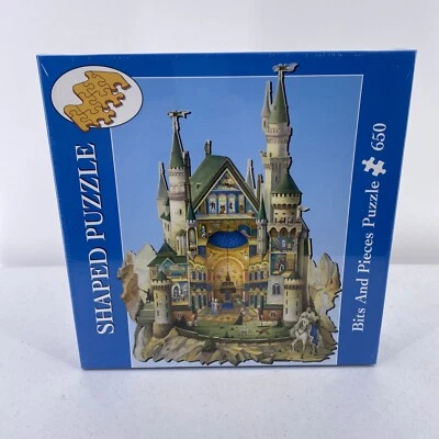 Shaped Puzzle Oleg Gavrilov The Grandeur of Neuschwanstein Castle 650 Pieces New - Image 1 of 4