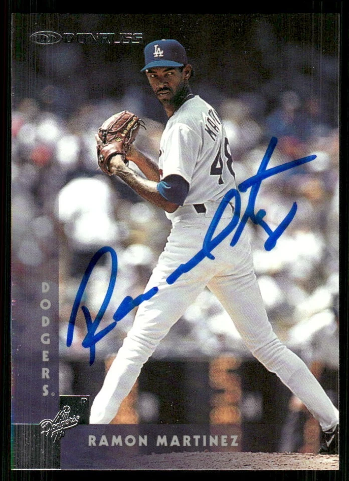1997 Donruss RAMON MARTINEZ Signed Card autograph auto DODGERS - Image 1 of 1