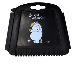 Eiskratzer Scheibenkratzer Eisschaber lustig schwarz Einhorn Spruch - Picture 1 of 1