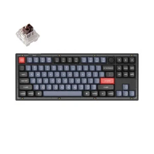 Keychron V3 QMK Mechanische Tastatur, Frosted Black, Keychron K Pro Brown, Knob - Bild 1 von 4