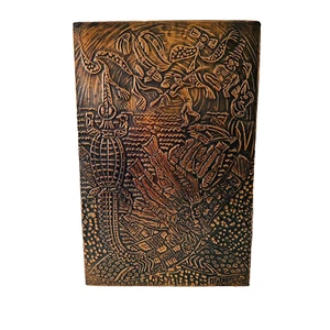 Vintage Copper Wall Art Plaque by Craig Walker Artist Signed Aboriginal Tribe - Bild 1 von 12